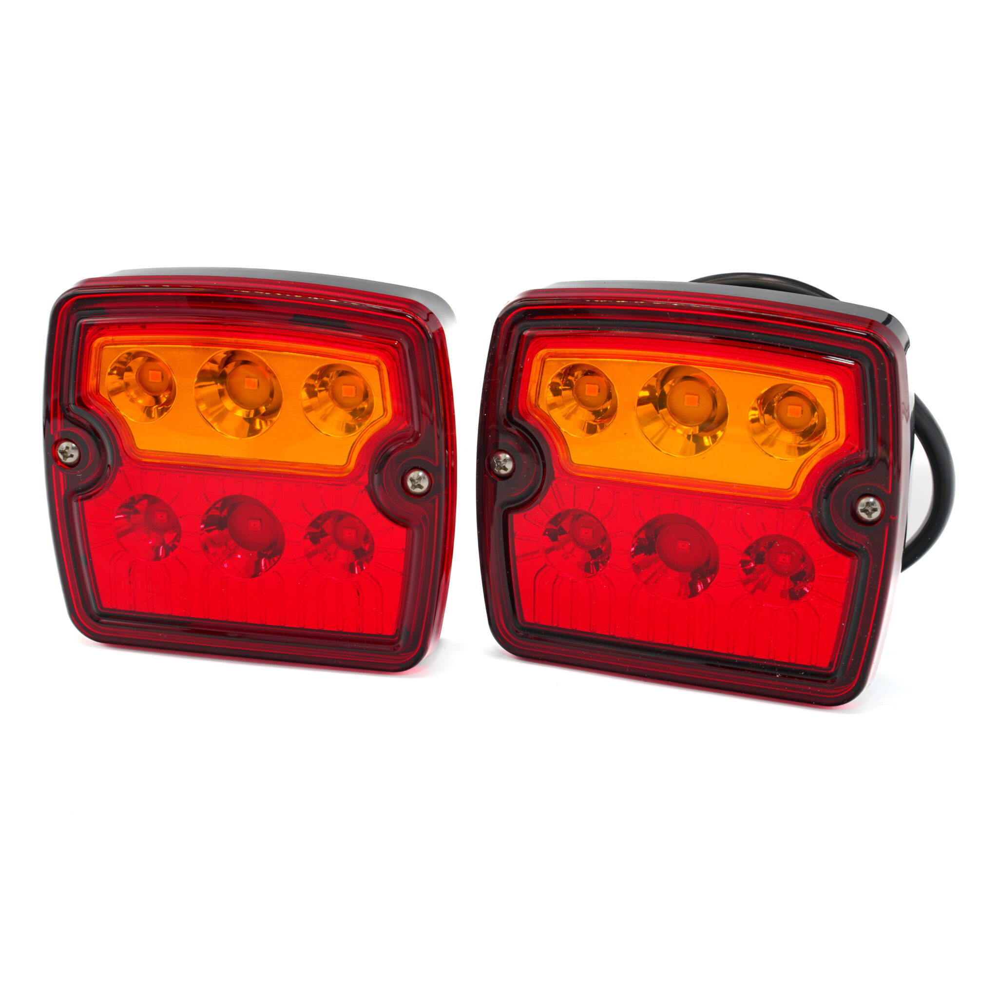 Kabellose LED Funk-Rücklichter mit Magnet 7 Polig 12V - AgrarLED.de
