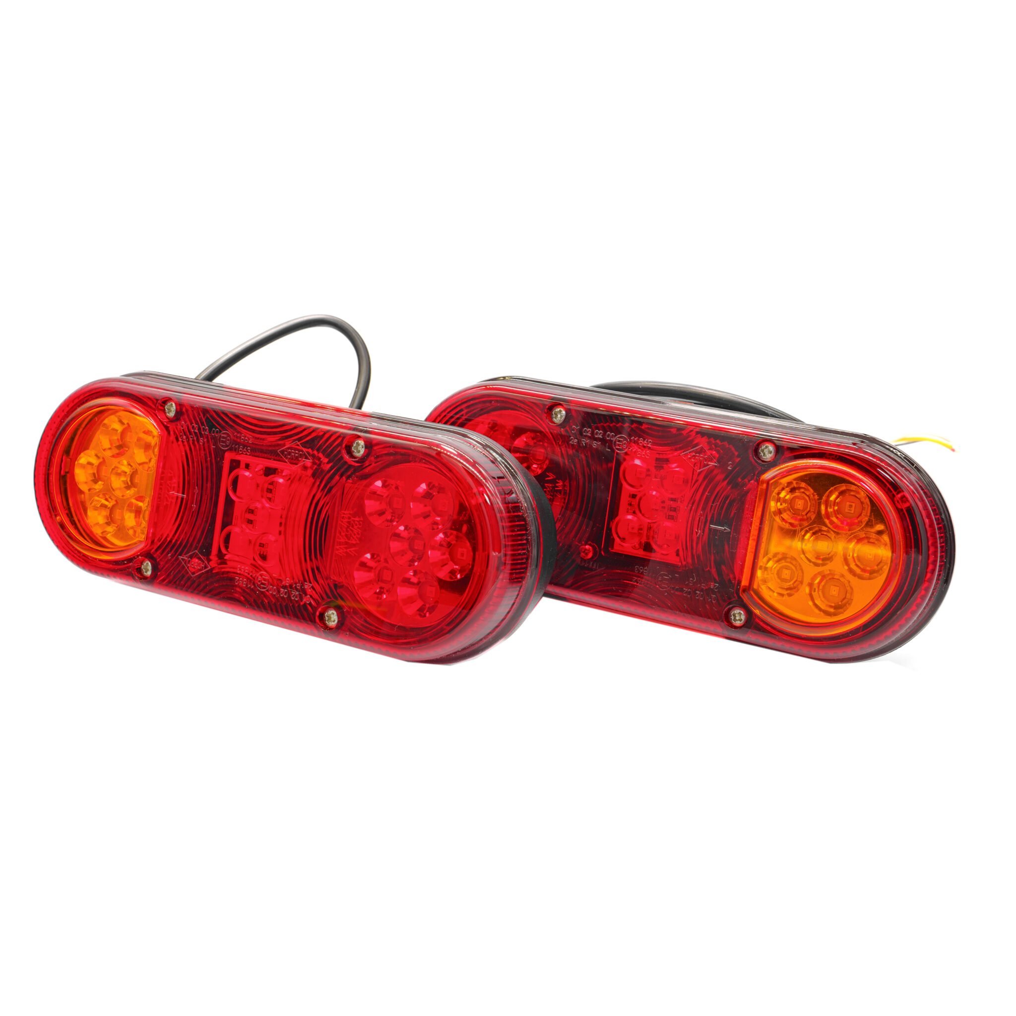 Kabellose LED Funk-Rücklichter mit Magnet 7 Polig 12V - AgrarLED.de