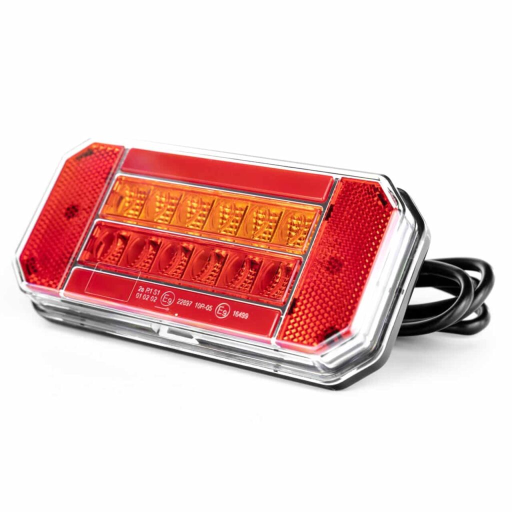 Positionsleuchten Anhänger LED SLIM 6-Funktionen Leuchten Lkw - Anhänger 12- 24V Marker Lampen Rot/weiß